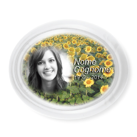 Placca in porcellana Boemia ovale - immagine 3